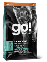 Load image into Gallery viewer, GO DOG CARNIVORE GRAIN FREE CHICKEN/TURKEY/DUCK 12LB
