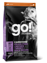 Load image into Gallery viewer, GO DOG CARNIVORE GRAIN FREE CHICKEN/TURKEY/DUCK SENIOR 22LB
