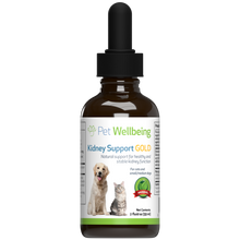 Load image into Gallery viewer, PET WELLBEING KIDNEY SUPPORT GOLD 2OZ
