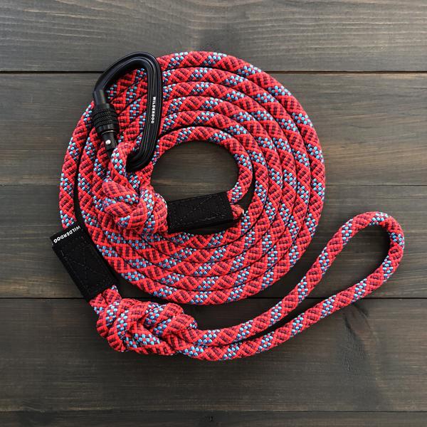 WILDERDOG LEASH LARGE CARABINER MAPLE 5'