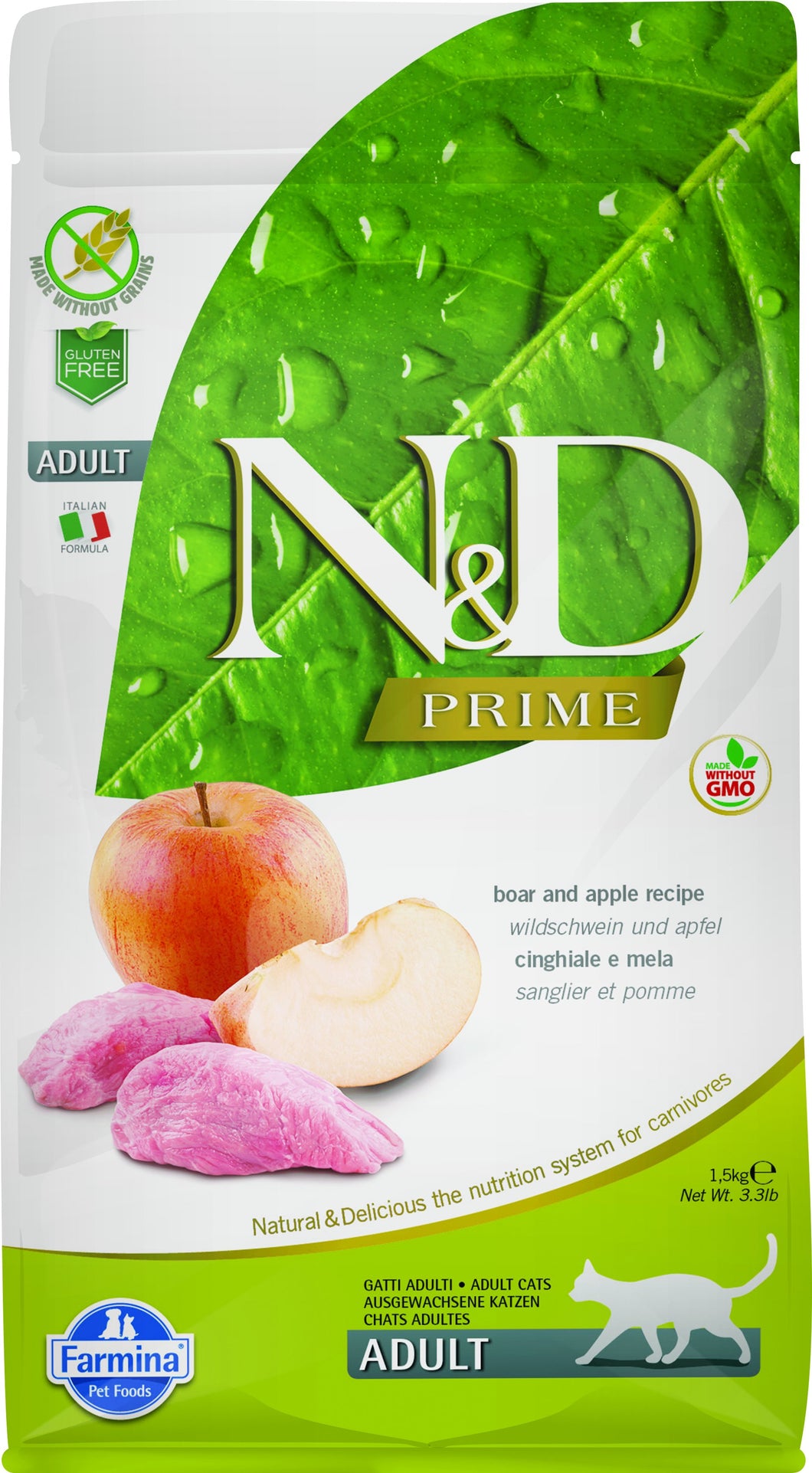 FARMINA PRIME BOAR/APPLE CAT 1.5KG