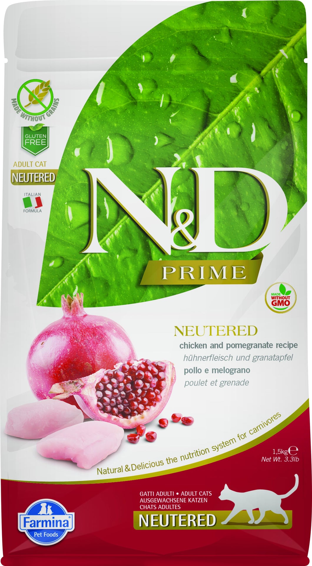 FARMINA PRIME CHICKEN/POMEGRANATE NEUTERED CAT 5KG
