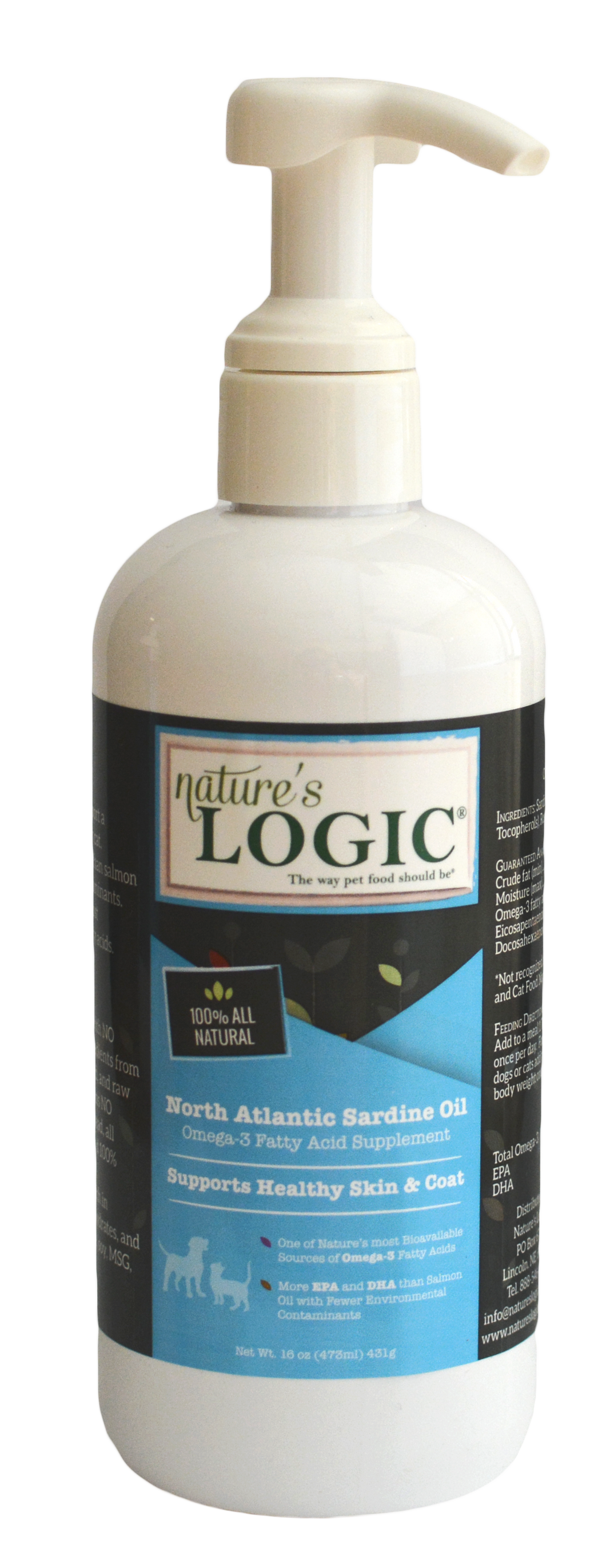 NATURE'S LOGIC SARDINE OIL 16OZ