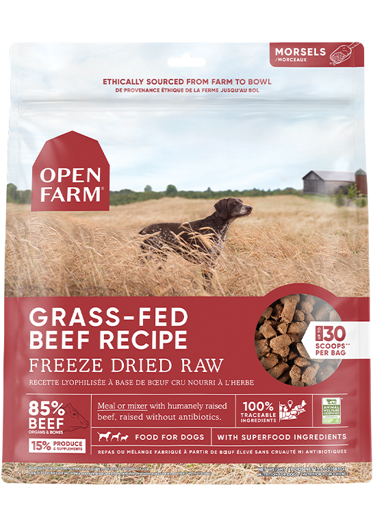 OPEN FARM FREEZE DRIED BEEF 13.5OZ