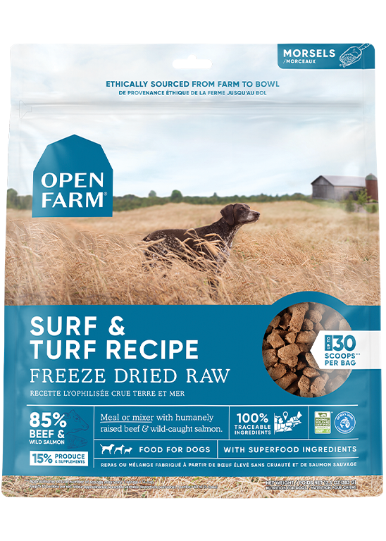 OPEN FARM FREEZE DRIED SURF & TURF 13.5OZ