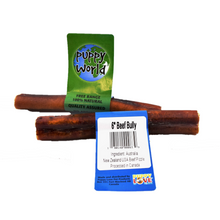 Load image into Gallery viewer, PUPPY WORLD NEW ZEALAND BEEF BULLY 6&quot; VALUE PACK 10 PC
