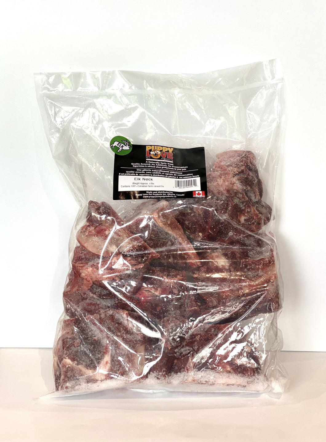 PUPPY LOVE ELK NECK BONES 4LB