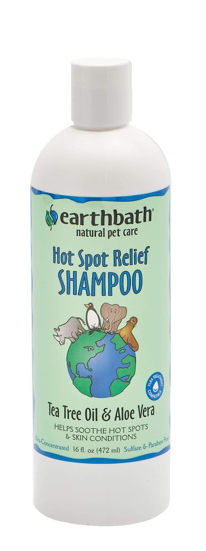 EARTHBATH TEA TREE & ALOE SHAMPOO 473ML