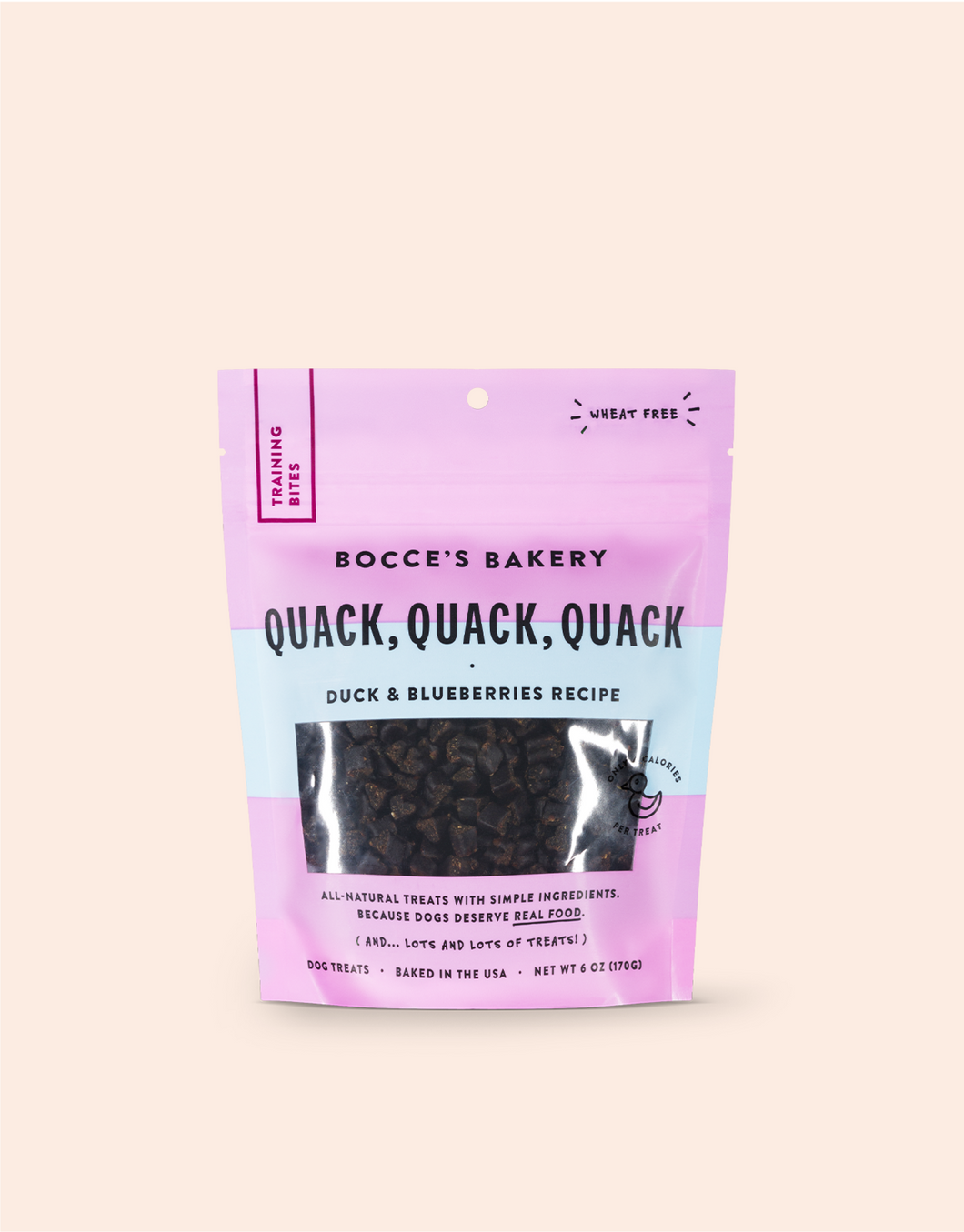 BOCCE'S QUACK, QUACK, QUACK TRAINING BITES 6OZ