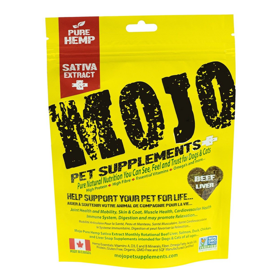 MOJO BEEF LIVER W/HEMP OIL 186G