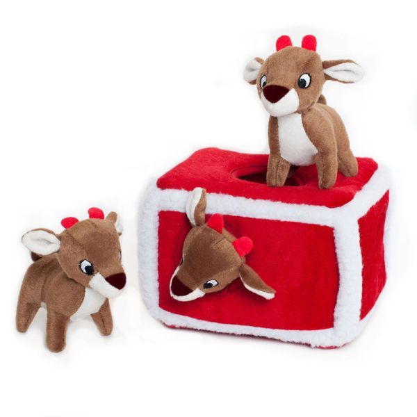 ZIPPY PAWS HOLIDAY BURROW REINDEER PEN