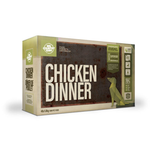 BIG COUNTRY RAW CHICKEN DINNER CARTON 4LB