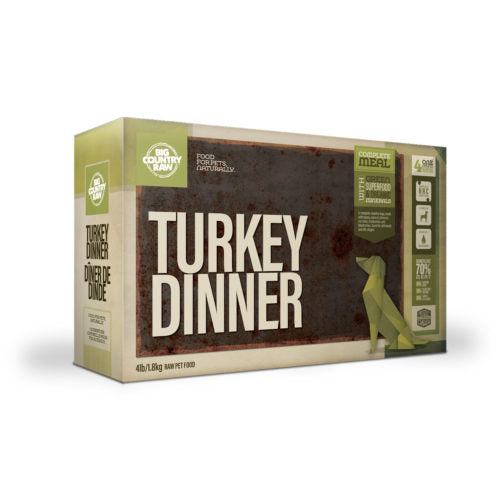 BIG COUNTRY RAW TURKEY DINNER CARTON 4LB