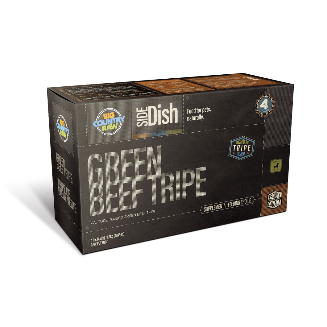 BIG COUNTRY RAW PURE BEEF TRIPE CARTON 4LB