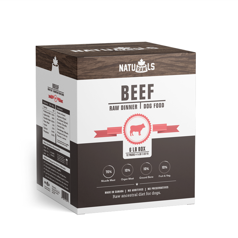 NATURAWLS RAW BEEF DINNER 12X227G