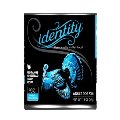 IDENTITY 95% TURKEY DOG CAN 13OZ