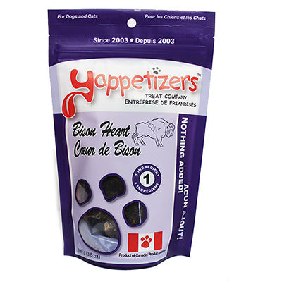 YAPPETIZERS BISON HEART 100G