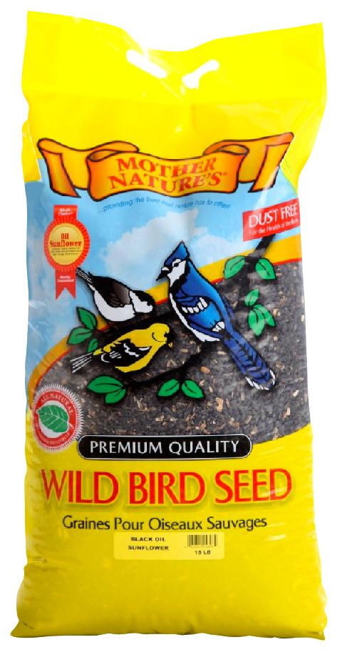 MOTHER NATURE'S BLACK OIL SUNFLOWER SEEDS 15.4LB
