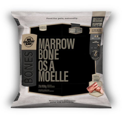 BIG COUNTRY RAW BEEF MARROW BONE LG 2LB