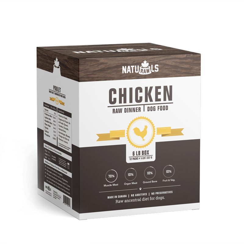NATURAWLS RAW CHICKEN DINNER 12X227G