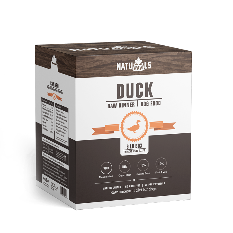 NATURAWLS RAW DUCK DINNER 12X227G
