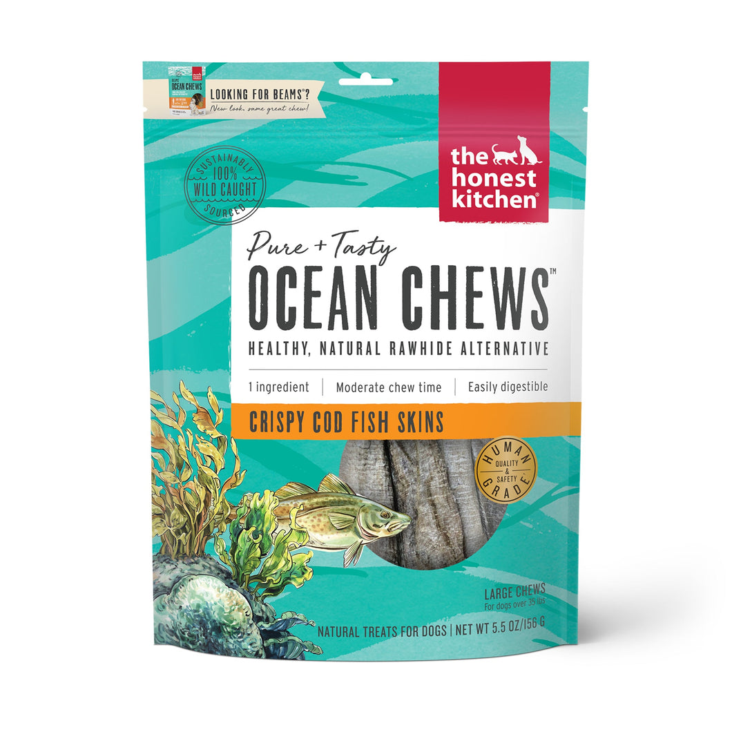 HONEST KITCHEN OCEAN CHEWS CODFISH SKIN 5.5OZ