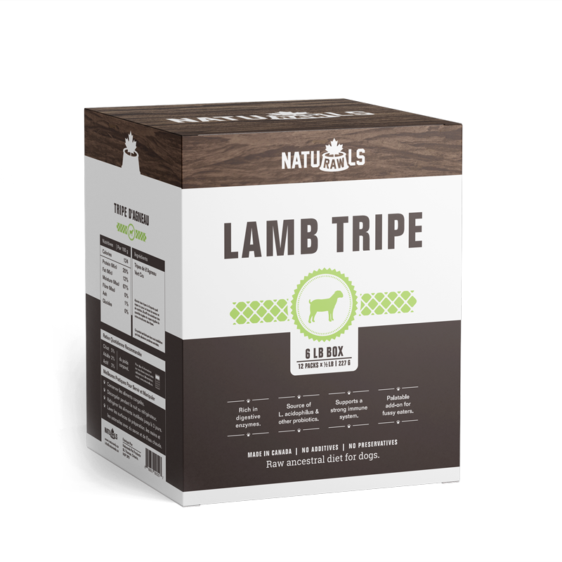NATURAWLS RAW LAMB TRIPE 12X227G