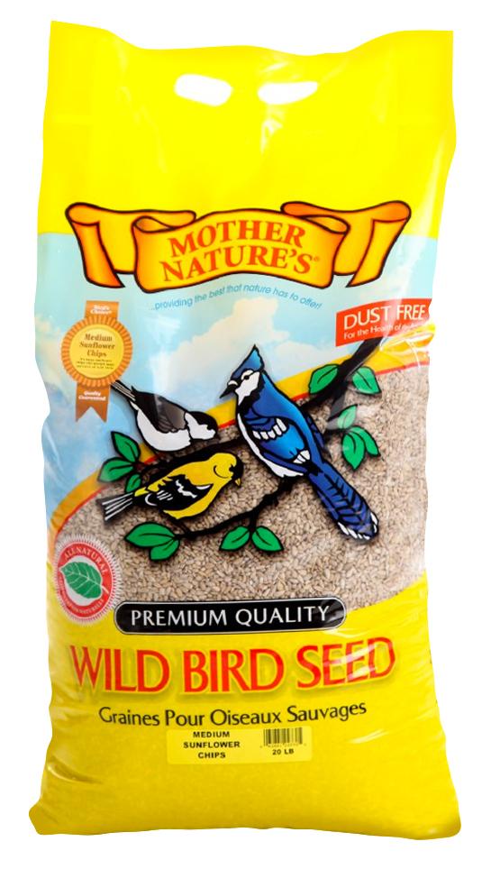 MOTHER NATURE'S MEDIUM SUNFLOWER CHIPS 20LB