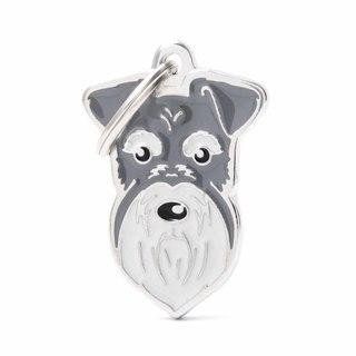 MY FAMILY SCHNAUZER PEPPER/SALT TAG