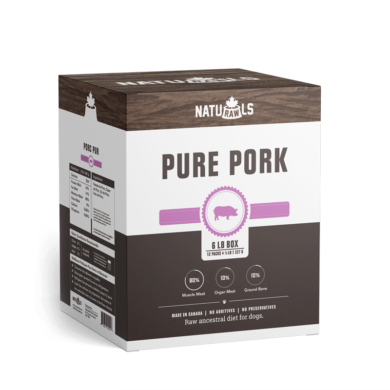 NATURAWLS RAW PORK 12X227G