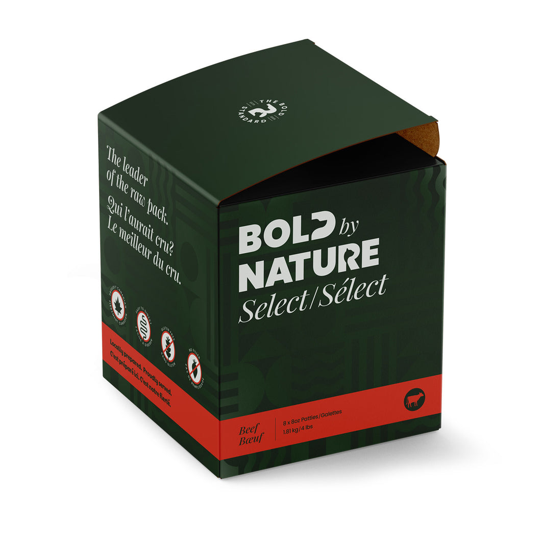 BOLD BY NATURE SELECT BEEF PATTIES 4LB